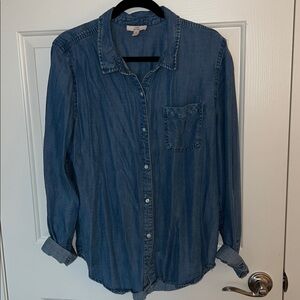 Como Vintage Blue Denim Shirt long sleeve
